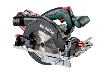 Die Akku-Handkreissäge KS 18 LTX 57 ist für unterschiedlichste Anwendungen gedacht. Foto: Metabo Die Akku-Handkreissäge KS 18 LTX 57 ist für unterschiedlichste Anwendungen gedacht. Foto: Metabo