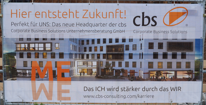 Hier entsteht das neue cbs-Headquarter (Bildquelle: cbs Corporate Business Solutions)