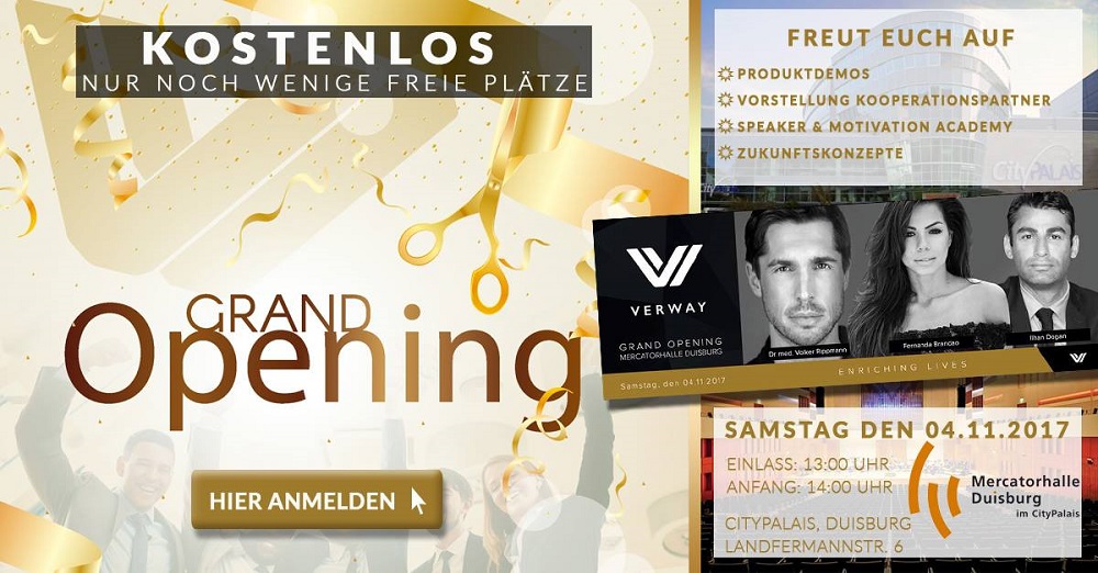 Verway Grand Opening Tickets Verway Grand Opening Tickets