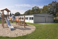 Der neue Kindergarten aus ELA Modulen der Stadt Kaarst.