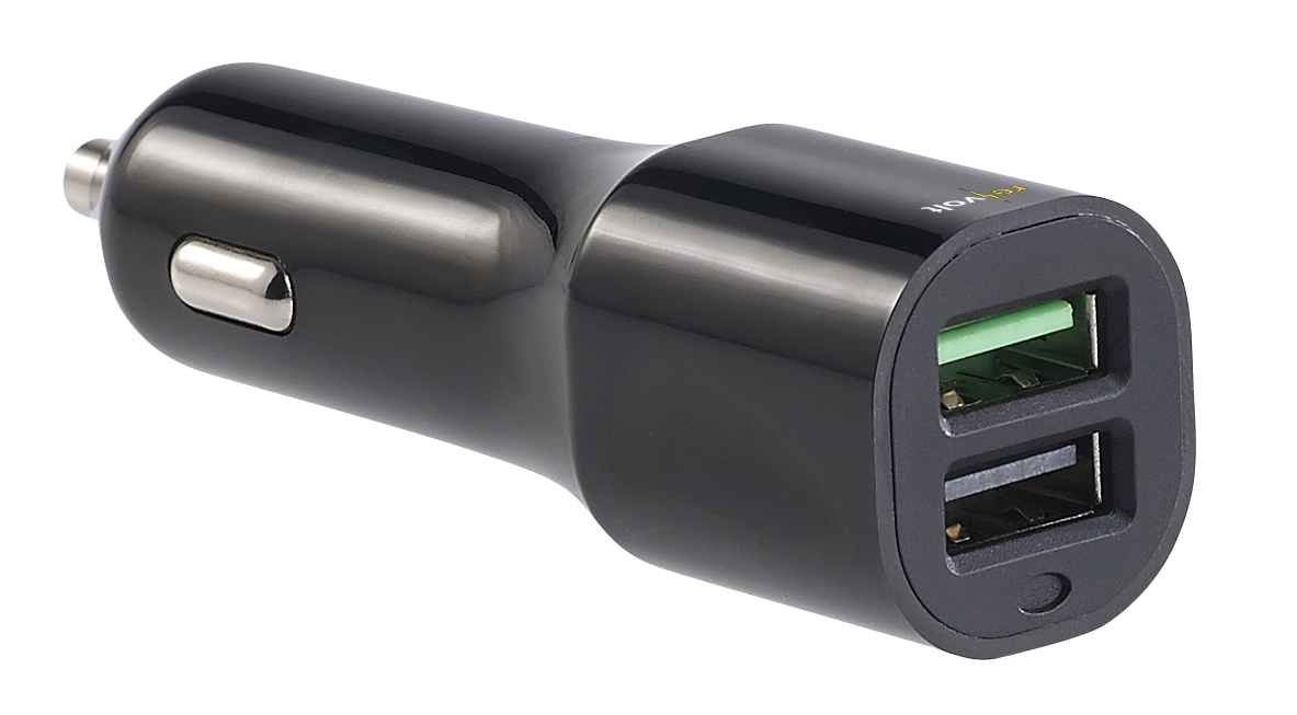 revolt Kfz-USB-Ladegerät mit Quick Charge 3.0, www.pearl.de revolt Kfz-USB-Ladegerät mit Quick Charge 3.0, www.pearl.de