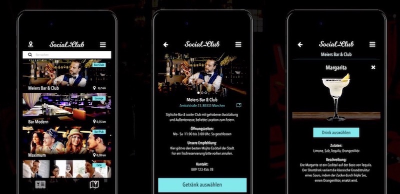 Screenshot SocialClub App