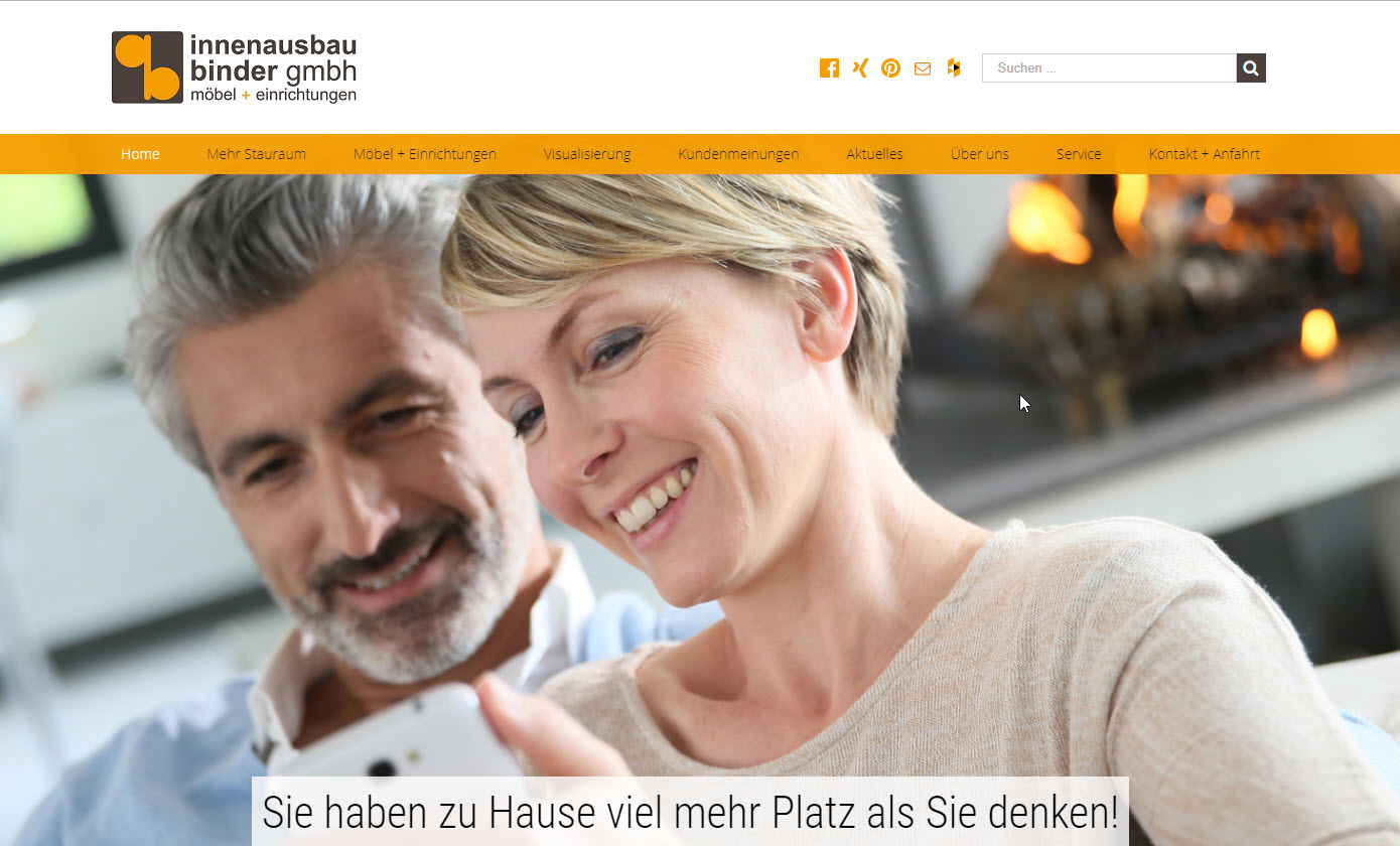 Innenausbau Binder geht mit neuer Website online