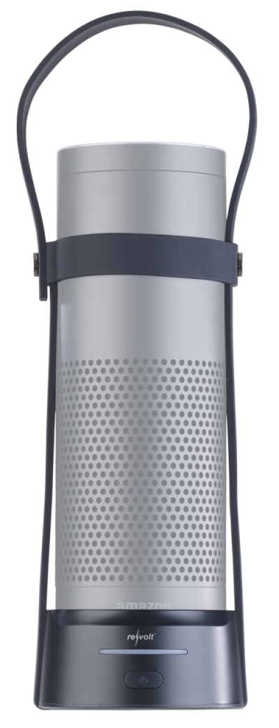 revolt 2in1-Powerbank PB-110.echo für Amazon Echo und USB-Geräte, 10.000 mAh, www.pearl.de