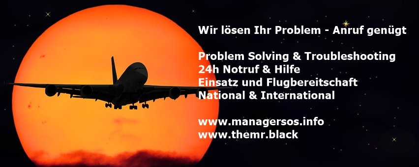 Dieskrete Problemlösungen -  www.managersos.info  oder www.themr.black