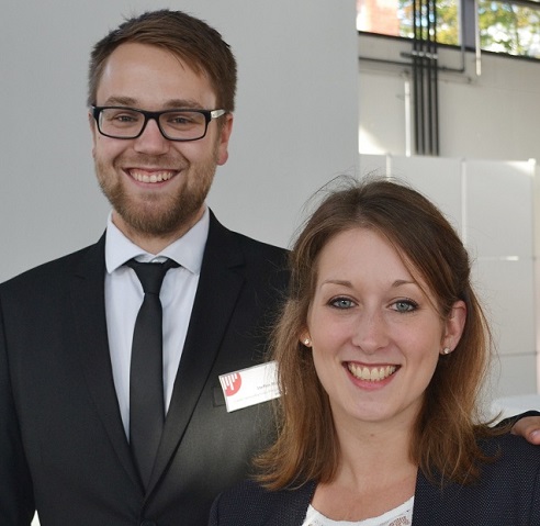 Zuständig für Master und Bachelor: Janina Reichert und Steffen Robert. Foto: Franz Motzko Zuständig für Master und Bachelor: Janina Reichert und Steffen Robert. Foto: Franz Motzko