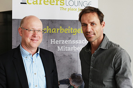 KarriereTalk: Jürgen Bockholdt und Sven Hannawald (Bildquelle: www.careerslounge.com)