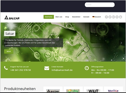 Salcar GmbH Website Salcar GmbH Website