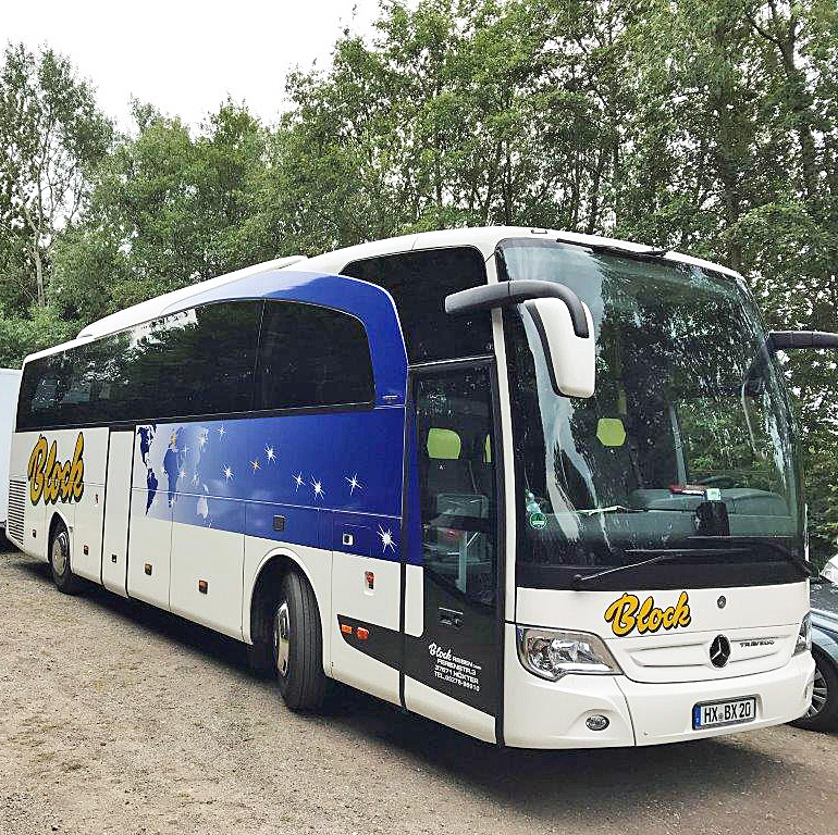 Bus-Diebstahl am 31.10.2017 vom Betriebshof der Fa. Block-Reisen, Höxter (Bildquelle: Block-Reisen)