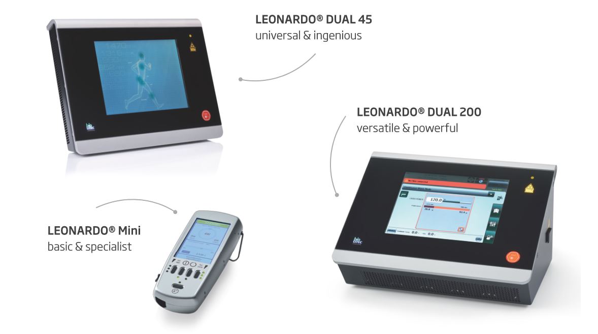 LEONARDO®Laser Familie der biolitec®(Bildquelle: @ biolitec®) LEONARDO®Laser Familie der biolitec®(Bildquelle: @ biolitec®)