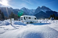Camping Resort Zugspitze ist auf Wintercamping spezialisiert.  Foto Marc Gilsdorf