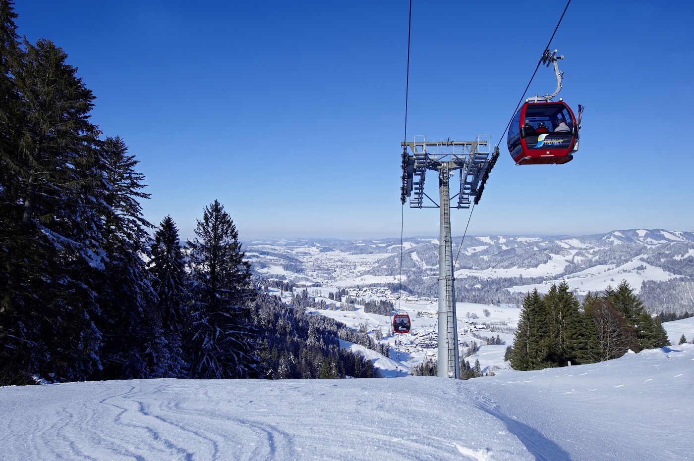 Skivergnügen am Imberg in Oberstaufen im Allgäu Skivergnügen am Imberg in Oberstaufen im Allgäu