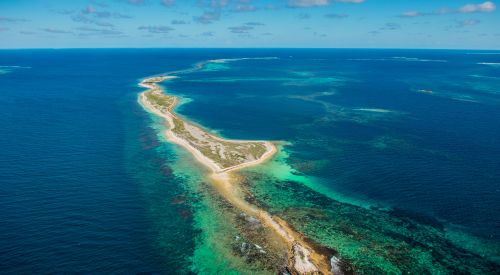 Die Abrolhos Islands aus der Luft (c)Australia's Coral Coast