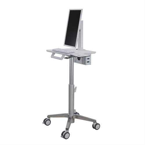 Ergotron Lean WOW Visitewagen, die agile Arbeitsstation auf Rädern für enge Räume, Ergotron