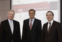 Der Vorstand des IKT Forums Liechtenstein (v.l.): Herbert Rüdisser, Elmar Hasler, Gerald Marxer