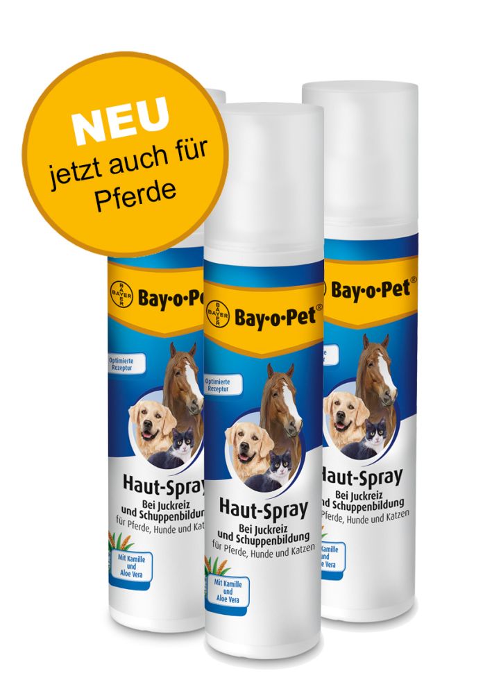 Das Bay-o-Pet® Haut-Spray – jetzt auch für Pferde und Ponys Das Bay-o-Pet® Haut-Spray – jetzt auch für Pferde und Ponys