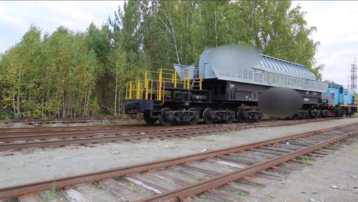 Der erstmals in Mayak eingesetzte Transportbehälter TUK 410 (Bild:???"?????") Der erstmals in Mayak eingesetzte Transportbehälter TUK 410 (Bild:???"?????")