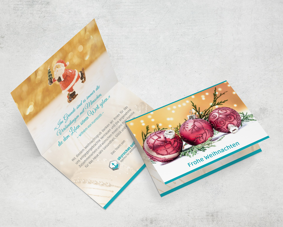 Schöne Weihnachtskarten für Unternehmen