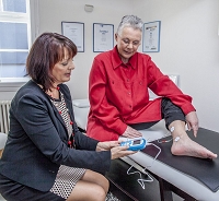 Einweisung Tibialis-Nerv-Stimulation, Lancy Elektromedizin