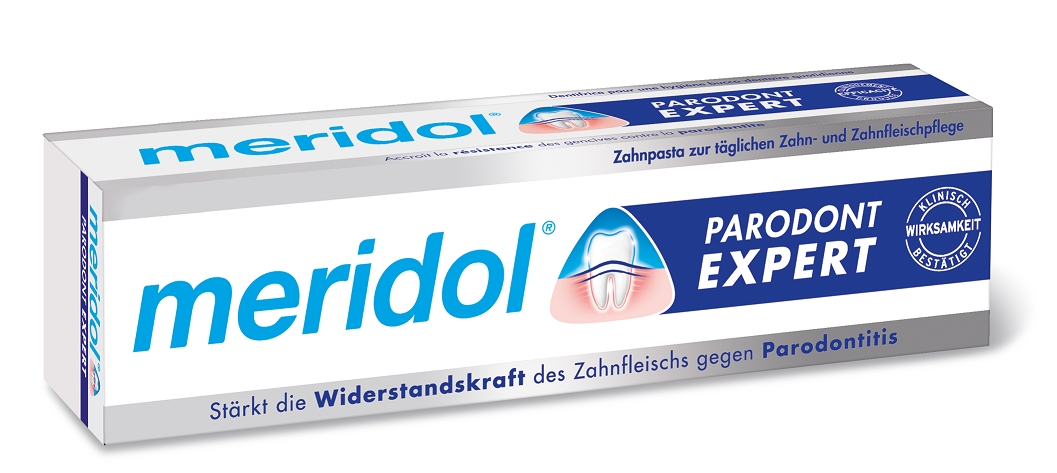 meridol®PARODONT EXPERT Zahnpasta (Bildquelle: CP GABA GmbH) meridol®PARODONT EXPERT Zahnpasta (Bildquelle: CP GABA GmbH)