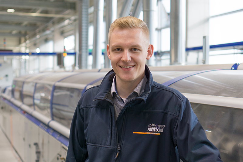 Philipp Koch, Junior-Projektmanager der Höcker Polytechnik GmbH Philipp Koch, Junior-Projektmanager der Höcker Polytechnik GmbH