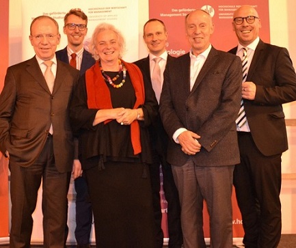 (v.li.):F. Gerster, Prof. Dr. L. Castellucci, E. Gransche, M. Baumann, Prof. Dr. M. Nagy, S. Kaiser.