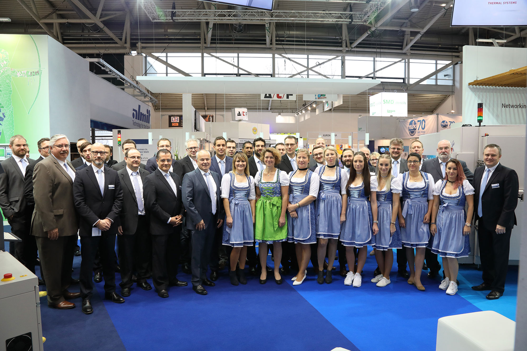 Das Team von Rehm auf der productronica 2017 in München