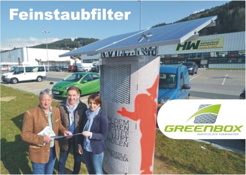 Spittaler Stadtbild, Feinstaubfilter-Litfaßsäulen (Kluge, Werginz, Unterweger)©Stöflin