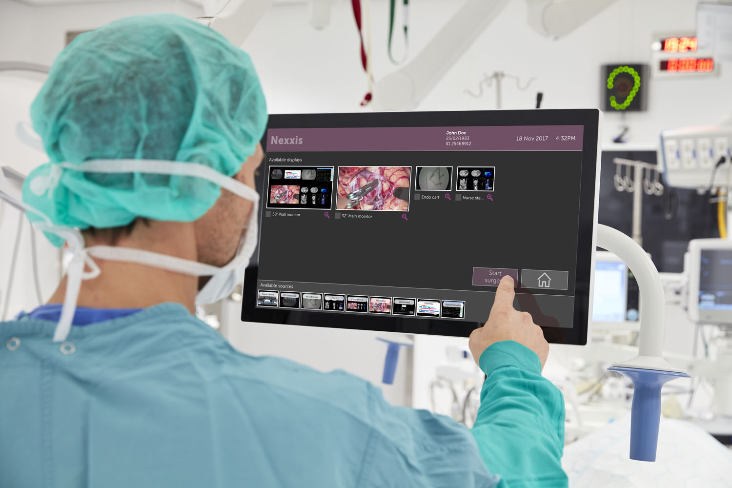 Nexxis - Lösung: Für Bild- und Video-Streaming  im Operationsraum (Bildquelle: Barco)