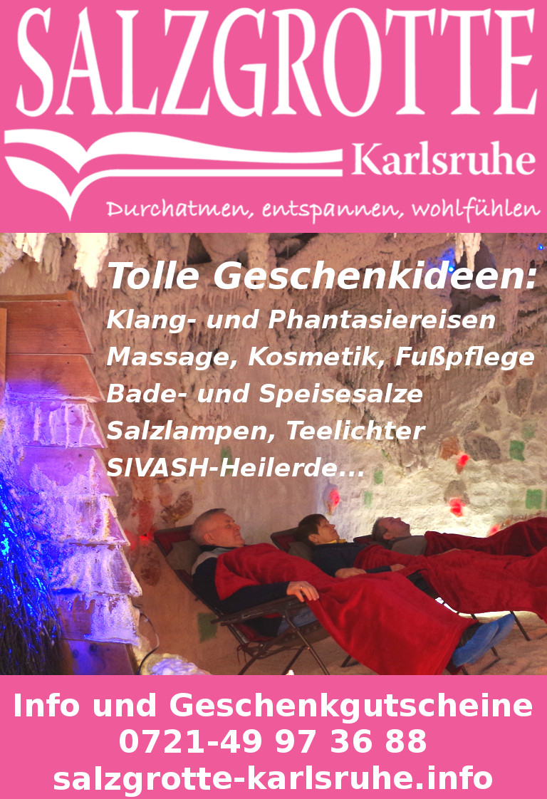Weihnachtsgeschenke der Salzgrotte Karlsruhe Weihnachtsgeschenke der Salzgrotte Karlsruhe