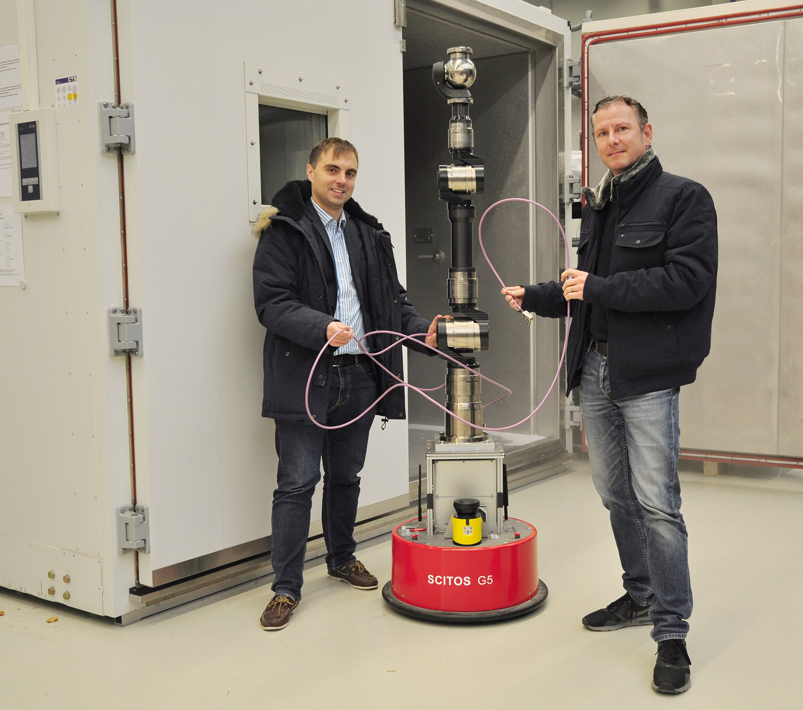 Die Erfinder Prof. Dr.-Ing. Bernd Langer (rechts) und Prof. Dr.-Ing. Martin Kipfmüller.