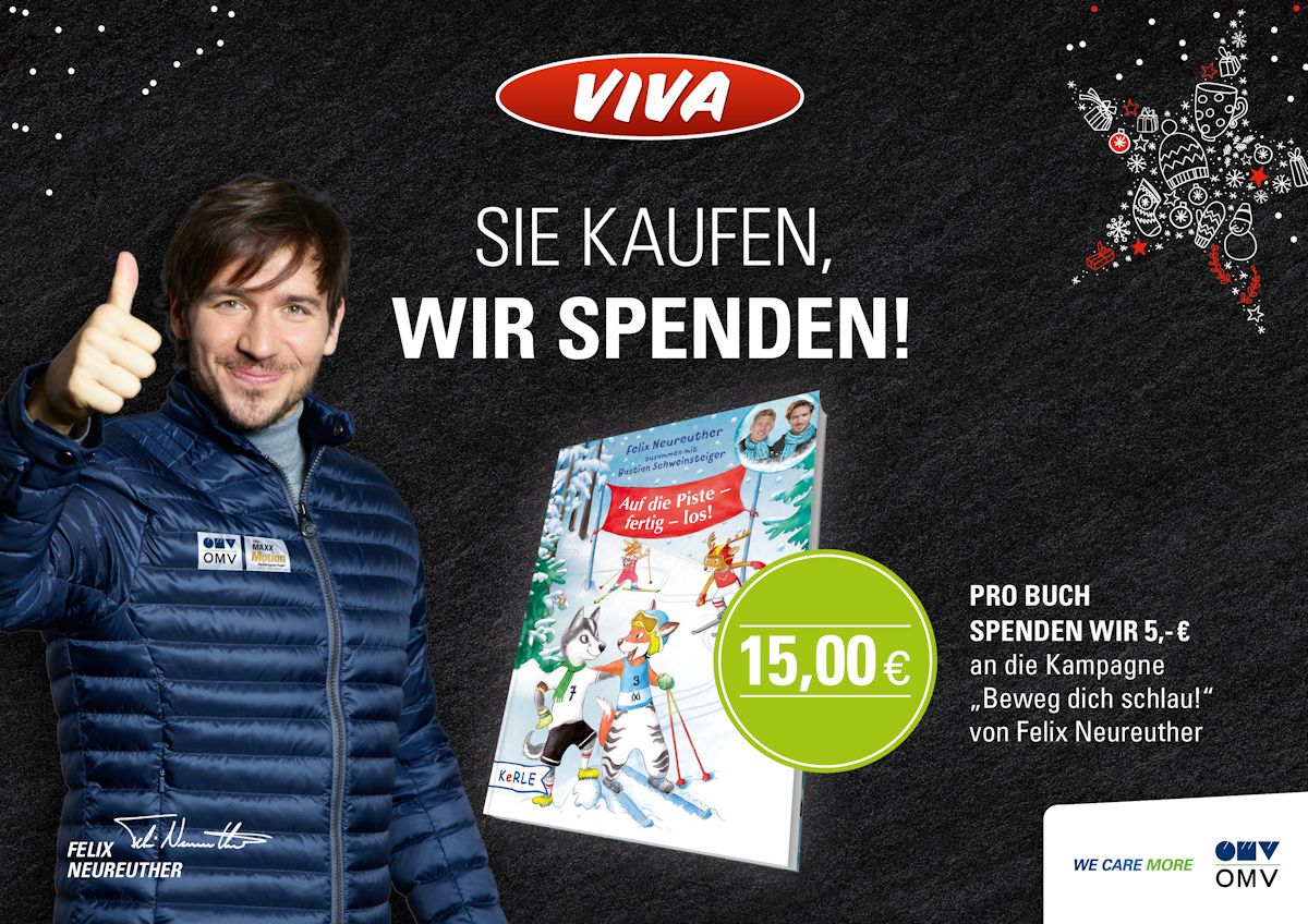 OMV Spendenaktion mit Felix Neureuther (Bildquelle: @OMV Deutschland GmbH) OMV Spendenaktion mit Felix Neureuther (Bildquelle: @OMV Deutschland GmbH)