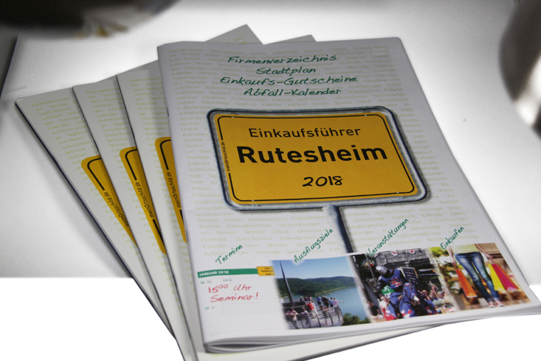 Der neue"Einkaufsführer Rutesheim 2018" kombiniert Kalender, Tipps und Firmenverzeichnis.