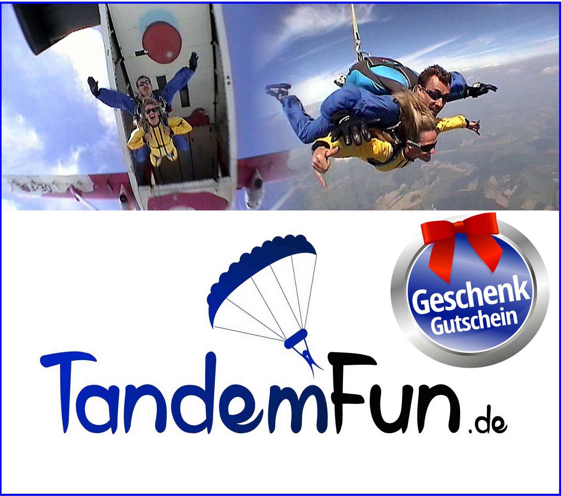 Fallschirmsprung Geschenk Gutschein von Tandemfun