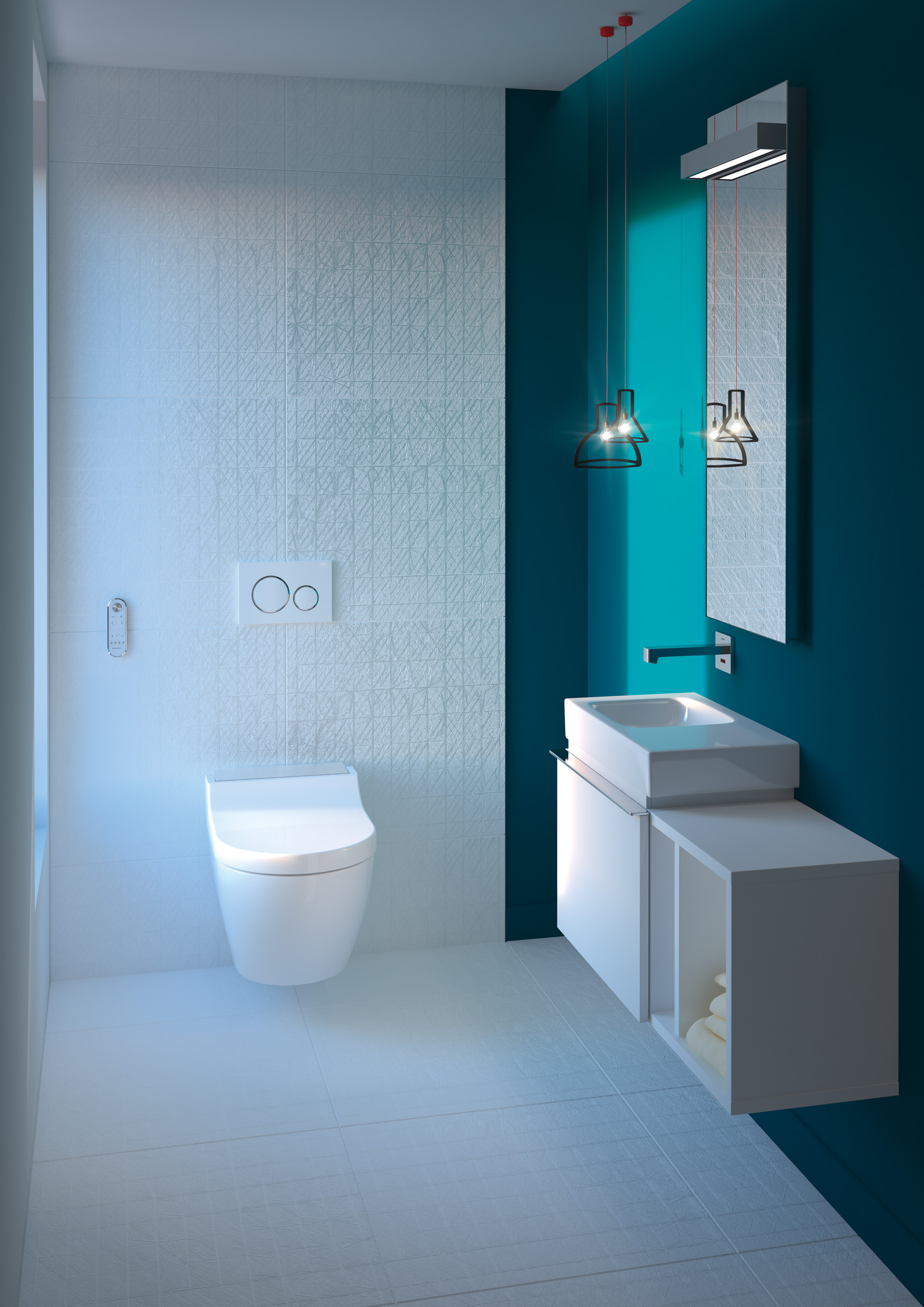 Geberit AquaClean Tuma ermöglicht mit seinen kompakten Maßen eine optimale Raumausnutzung. Geberit AquaClean Tuma ermöglicht mit seinen kompakten Maßen eine optimale Raumausnutzung.