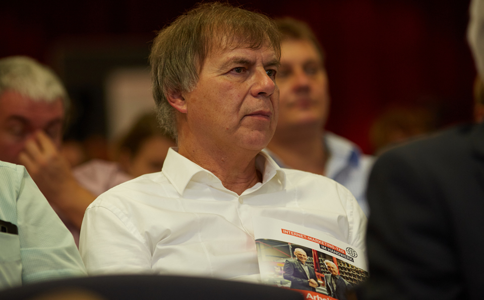 Immer offen für Neues: Max Pauliel beim Internet-Marketing-Tag im Handwerk in München