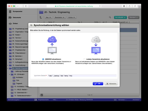 Bidirektionaler AWARO-Sync 