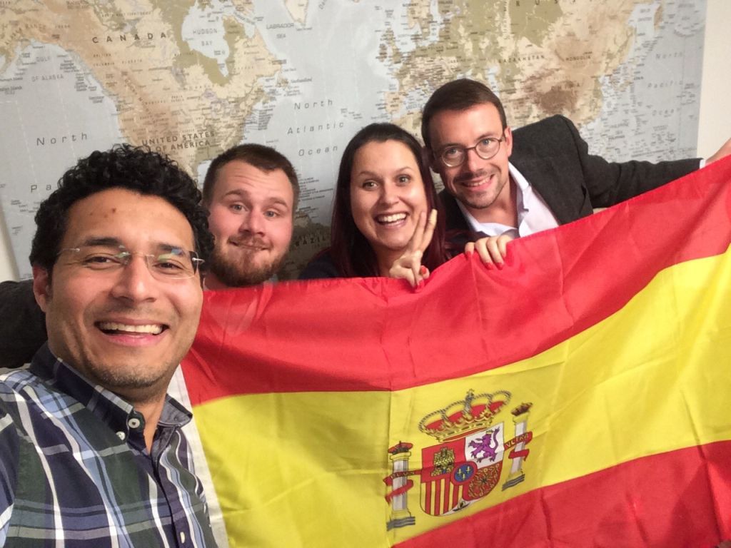 Carlos Collado Gómez , Eric Rösner, Diana Schmitt und Alexander Gleußner (von links) Carlos Collado Gómez , Eric Rösner, Diana Schmitt und Alexander Gleußner (von links)
