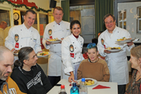 (v.l.): Torsten Stiegler, Marc E. Kurtenbach, Serap Güler und Armin Laschet