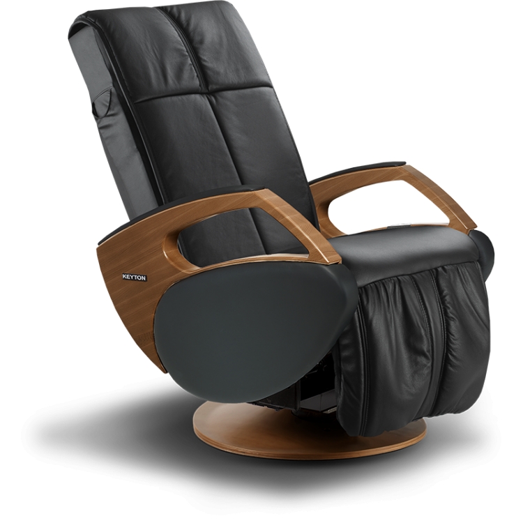 Massagesessel Keyton Domo mit neuer H10 Technologie in Leder / Walnuss