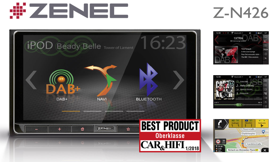 Z-N426: 2-DIN Infotainer mit DAB+