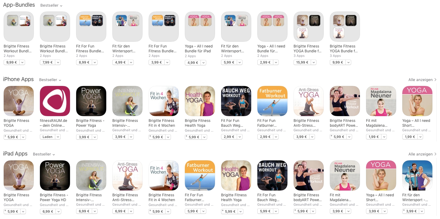 Apps von UPMC mobile (Bildquelle: UPMC mobile)