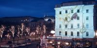 Engelsrufer ziert die Fassade des Kaffeehauses Landtmann in Wien. Engelsrufer ziert die Fassade des Kaffeehauses Landtmann in Wien.