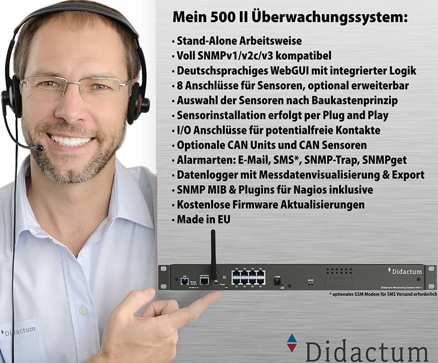 Didactum Überwachungssysteme zur Serverraum Überwachung