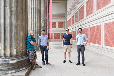 Das Gründerteam: Dr. Nick Clark, Philipp Skribanowitz, Pascal Werner, Dr. Henrik Matthies (v.l.n.r.)