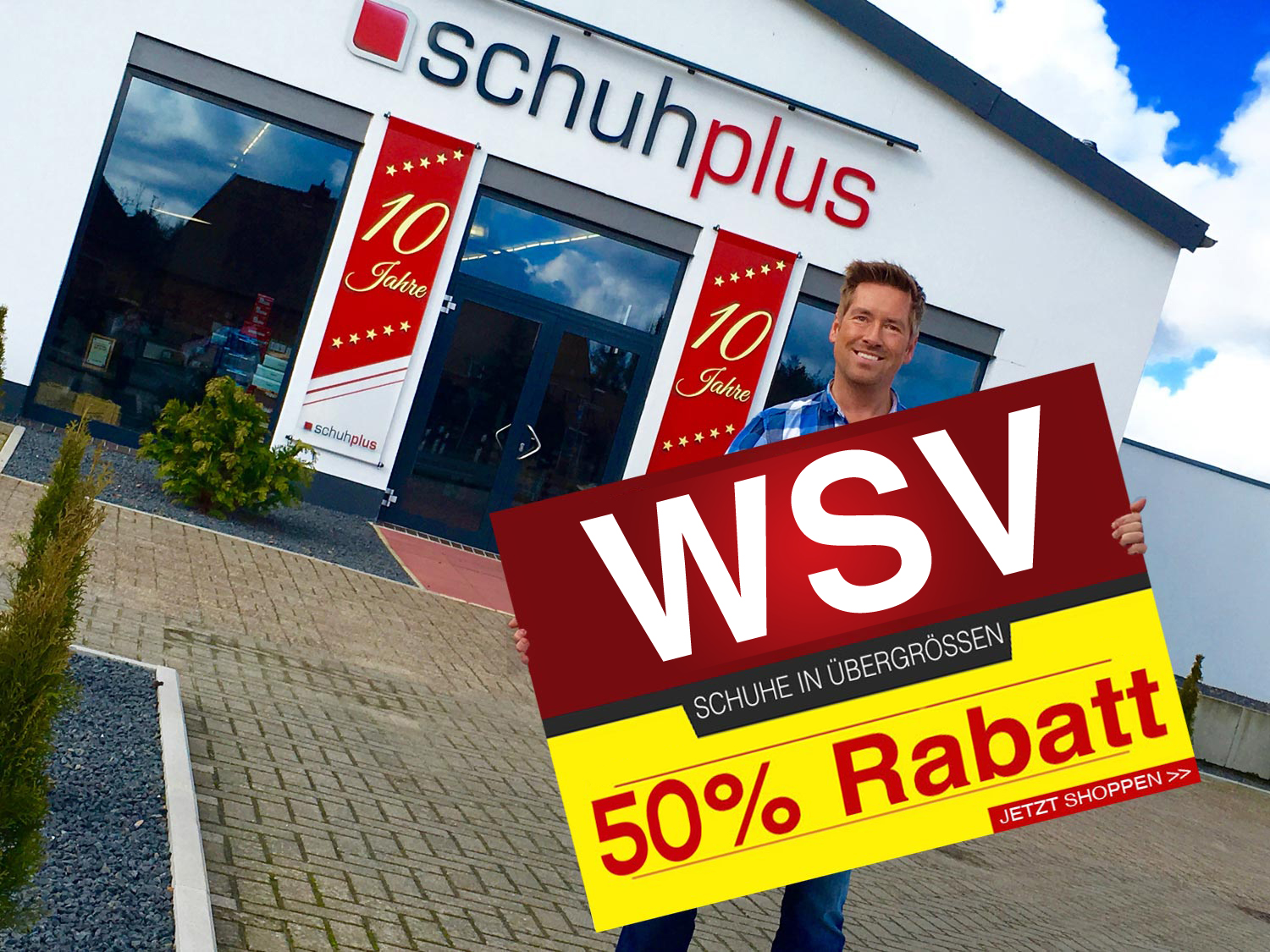 Kay Zimmer, Chef und Gründer von schuhplus - Schuhe inÜbergrößen, eröffnet den WSV 2018.