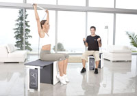 Perfekt trainiert auf engstem Raum: Domyos bringt den Fitness Cube. Perfekt trainiert auf engstem Raum: Domyos bringt den Fitness Cube.