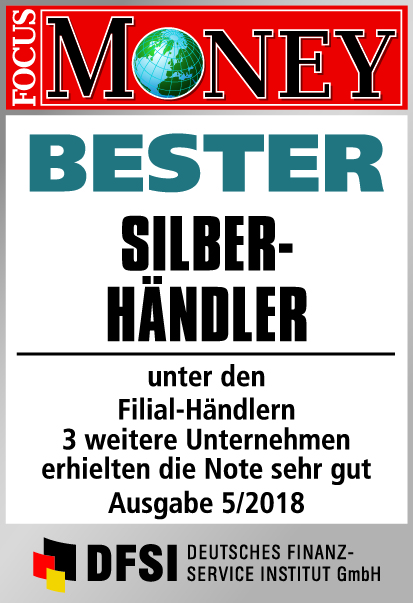Auszeichnung Bester Silberhändler für die GfM mbH in Gifhorn