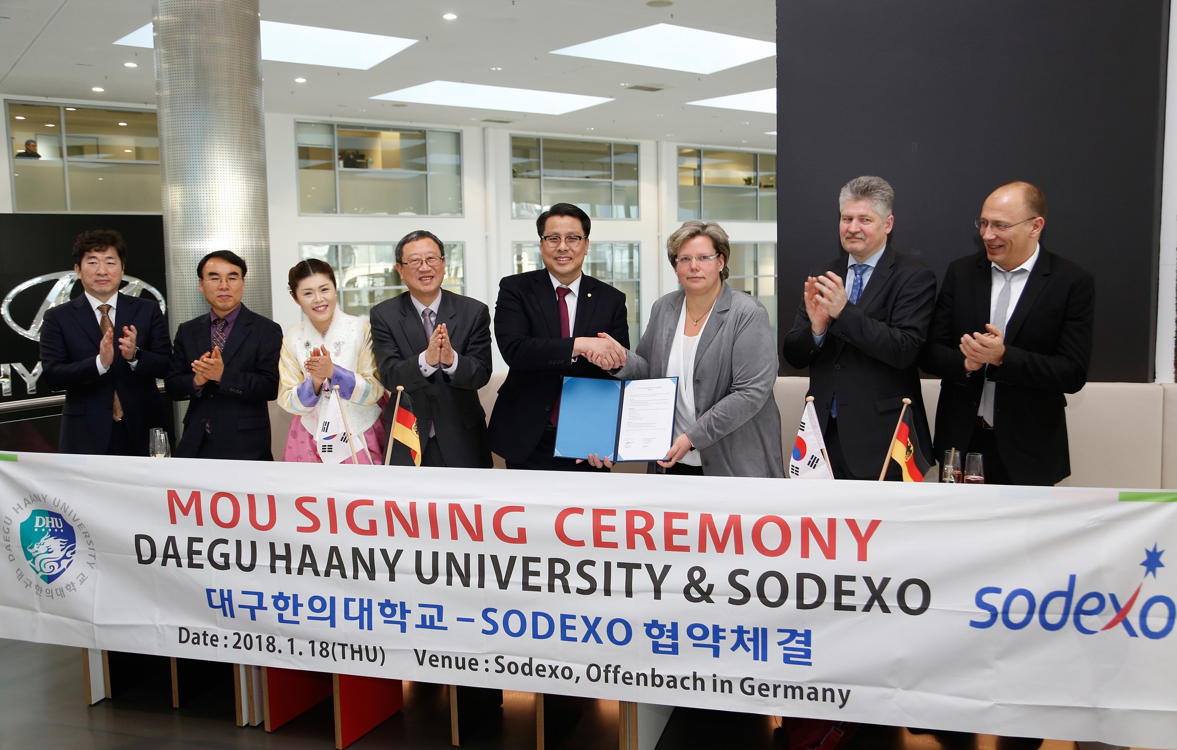 Sodexo und die südkoreanische Daegu Haany Universität intensivieren ihre Ausbildungspartnerschaft.