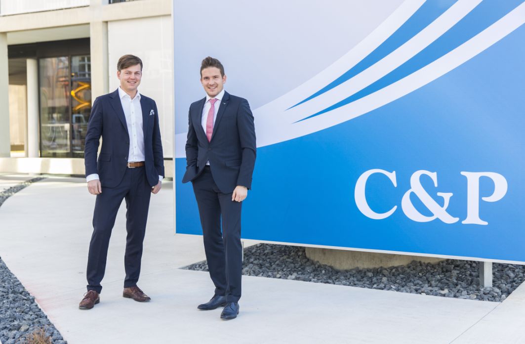 Vorstand Ing. Thomas Schober-Plankl und Vorstandsvorsitzender Ing. Markus Ritter © C&P Immobilien AG Vorstand Ing. Thomas Schober-Plankl und Vorstandsvorsitzender Ing. Markus Ritter © C&P Immobilien AG